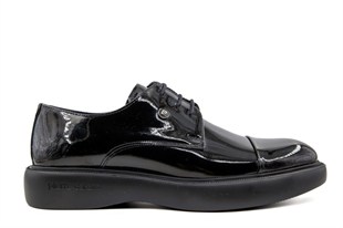 Pierre Cardin 70915 Hakiki Deri Siyah Rugan Erkek Günlük Ayakkabı