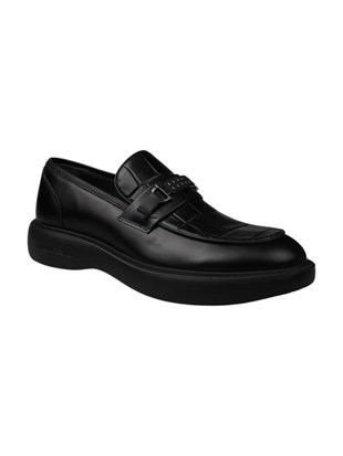 Pierre Cardin 70919 Hakiki Deri Siyah Erkek Günlük Ayakkabı