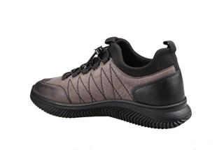 Pierre Cardin 77541 Hakiki Deri Gri nubuk Erkek Günlük Ayakkabı