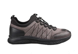 Pierre Cardin 77541 Hakiki Deri Gri nubuk Erkek Günlük Ayakkabı