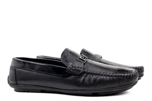 Pierre Cardin 90305 Hakiki Deri Siyah Rugan Erkek Günlük Ayakkabı