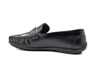 Pierre Cardin 90305 Hakiki Deri Siyah Rugan Erkek Günlük Ayakkabı