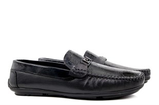 Pierre Cardin 90305 Hakiki Deri Siyah Rugan Erkek Günlük Ayakkabı