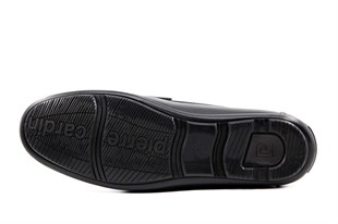 Pierre Cardin 90305 Hakiki Deri Siyah Rugan Erkek Günlük Ayakkabı