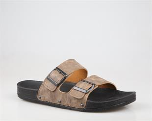 Pierre Cardin Pc-7241 Ortopedik Vizon Nubuk Erkek Terlik