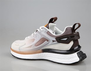 Pierre Cardin PCI-10105 Beyaz kahve Erkek Sneakers