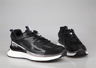 Pierre Cardin PCI-10105 Siyah-Beyaz Erkek Sneakers