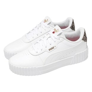 Puma Carina 3.0 Animal Flair 402642 01 Beyaz Unisex Sneakers