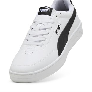 Puma Court Classic Clean 402223 01 Beyaz-Siyah Erkek Sneakers