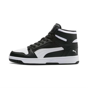 Puma Rebound LayUp SL 369573 01 Siyah-Beyaz Unisex Sneakers