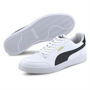 Puma Shuffle 309668 03 Beyaz-Siyah Unisex Sneakers
