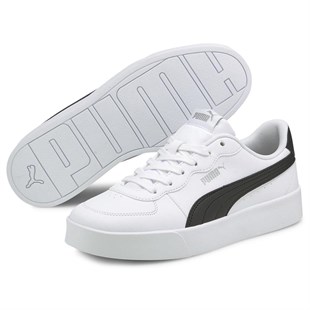 Puma Skye Clean 380147 04 Beyaz-Siyah Unisex Sneakers