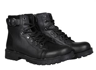 RAKER 8028 Saf Deri (36-39 Arası) Siyah Unisex Bot