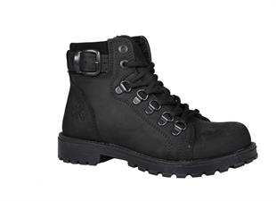 RAKER 8028 Saf Deri (36-39 Arası) Siyah Nubuk Unisex Bot