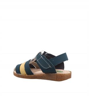 Şirin Bebe 231-107 Lacivert Sarı Çocuk Sandalet