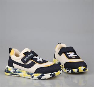Şirin Bebe 251-1 Lacivert Sarı Çocuk Sneakers