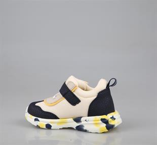 Şirin Bebe 251-2 Lacivert Sarı Çocuk Sneakers