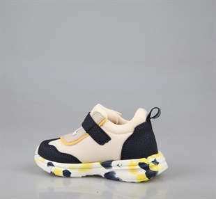 Şirin Bebe 251-2 Lacivert Sarı Çocuk Sneakers
