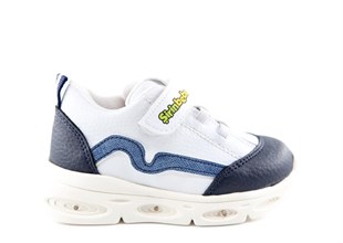 Şirin Bebe 251-5 Beyaz Lacivert Çocuk Sneakers