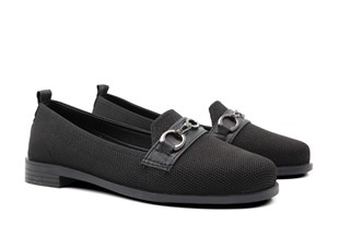 Style Star HS951 Siyah Kadın Babet