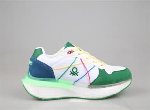 United Colors Of Benetton BNl-10044 Beyaz Yeşil Unisex Sneakers