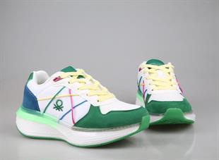 United Colors Of Benetton BNl-10044 Beyaz Yeşil Unisex Sneakers