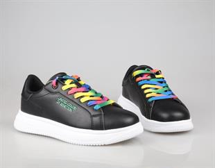 United Colors Of Benetton BNl-10061 Siyah-Beyaz Unisex Sneakers
