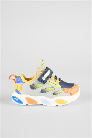 Vicco Lamb Gri Lacivert Çocuk Sneakers