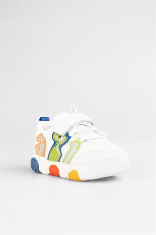 Vicco Number Beyaz Mavi Çocuk Sneakers