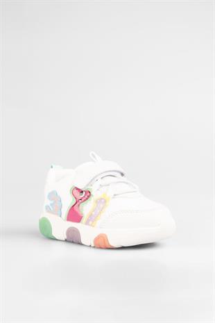 Vicco Number Beyaz Yeşil Çocuk Sneakers