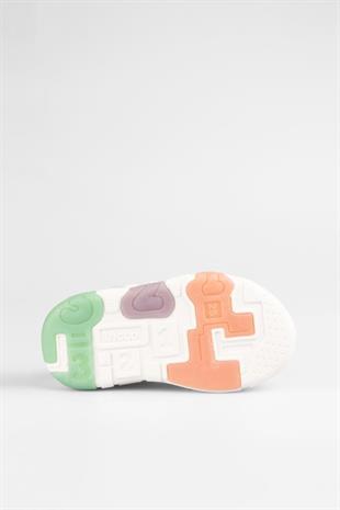 Vicco Number Beyaz Yeşil Çocuk Sneakers