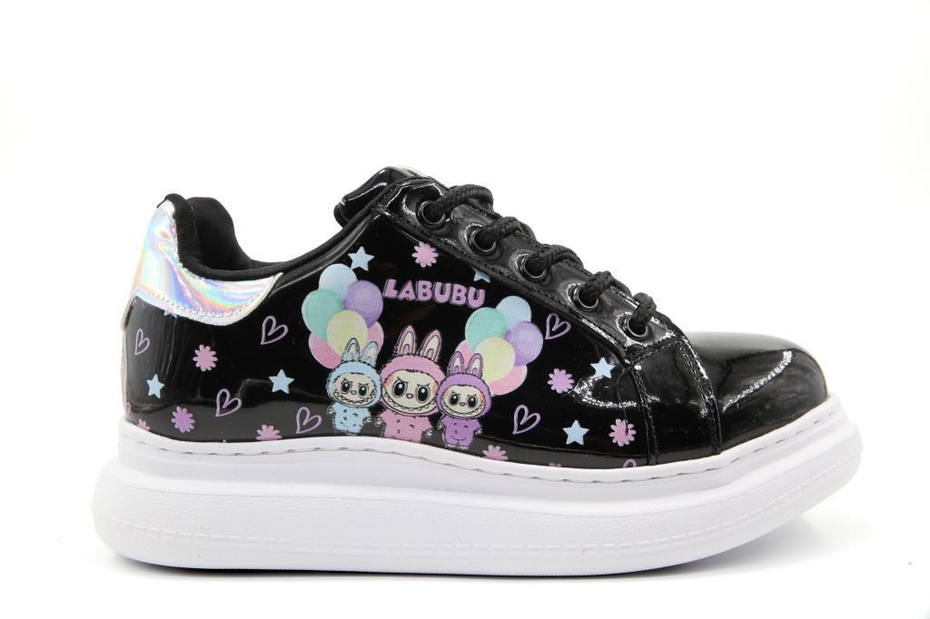 Bücür Ortopedi 850 labubu Siyah Çocuk Sneakers