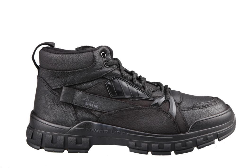 MARCOMEN 14182 Saf Deri Siyah Nubuk Erkek Bot