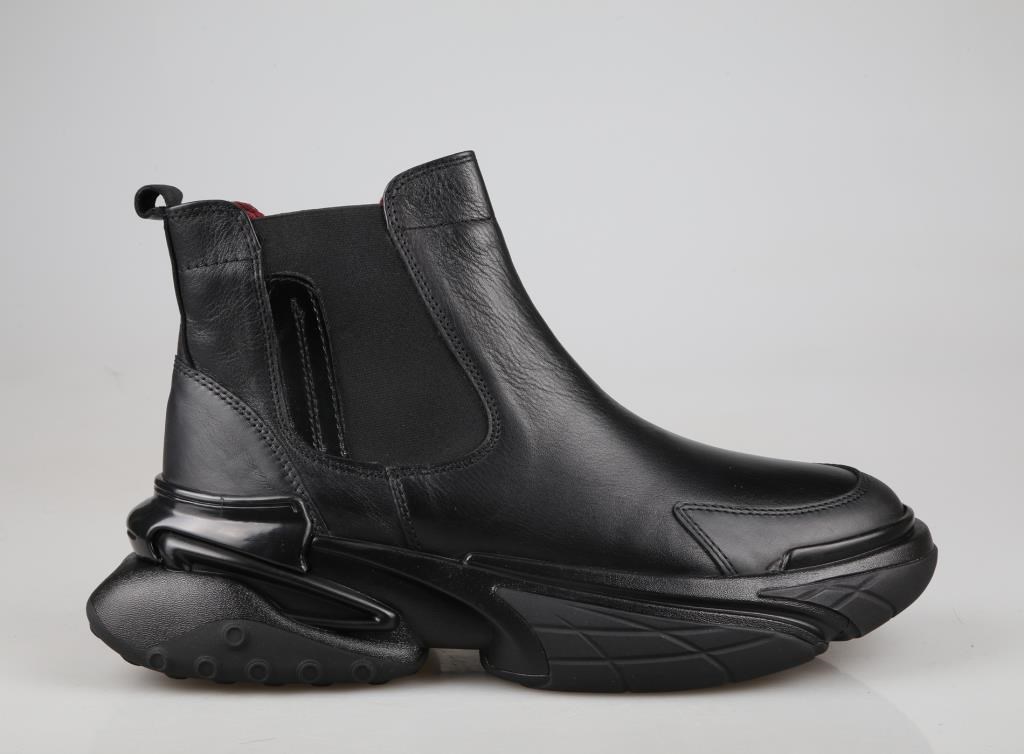 MARCOMEN 18476 Hakiki Deri Siyah Erkek Bot