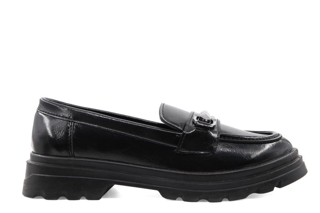 Marka Sesi SL2004 Loafer Siyah Kadın Babet