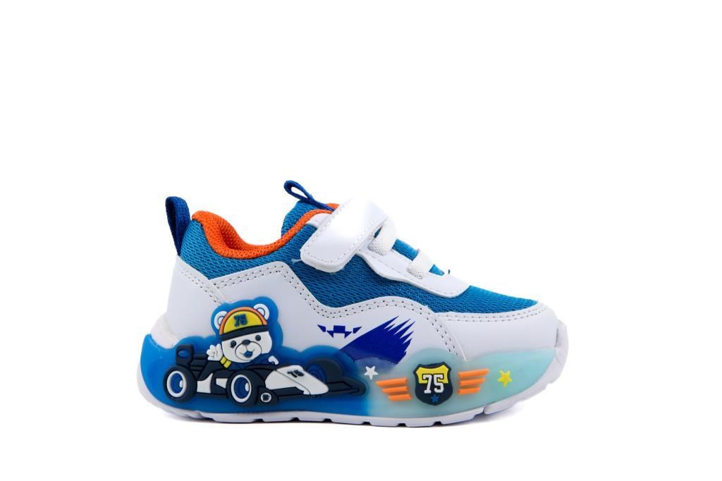 Pepino 2185 Beyaz Mavi Çocuk Sneakers