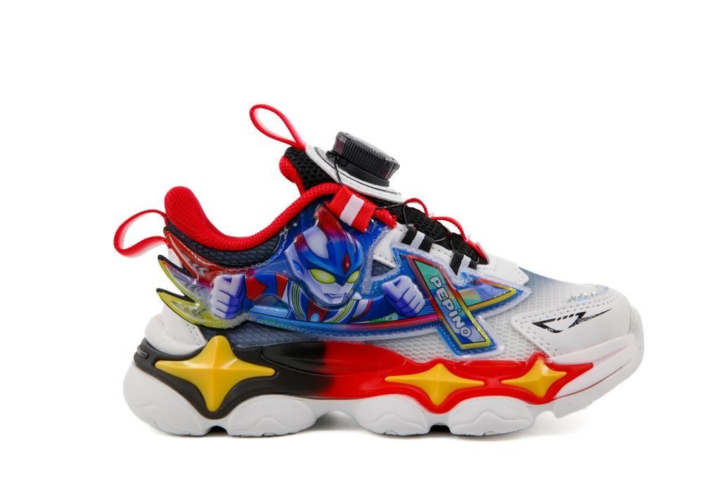 Pepino 2206 Beyaz-Kırmızı Çocuk Sneakers