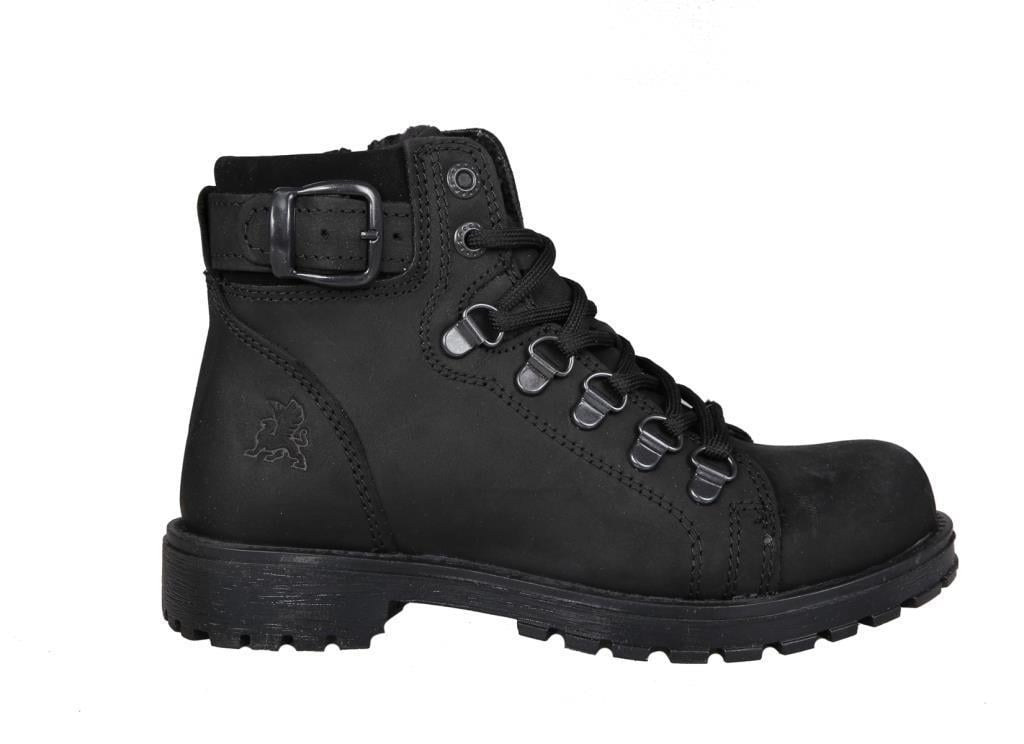 RAKER 8028 Saf Deri (36-39 Arası) Siyah Nubuk Unisex Bot
