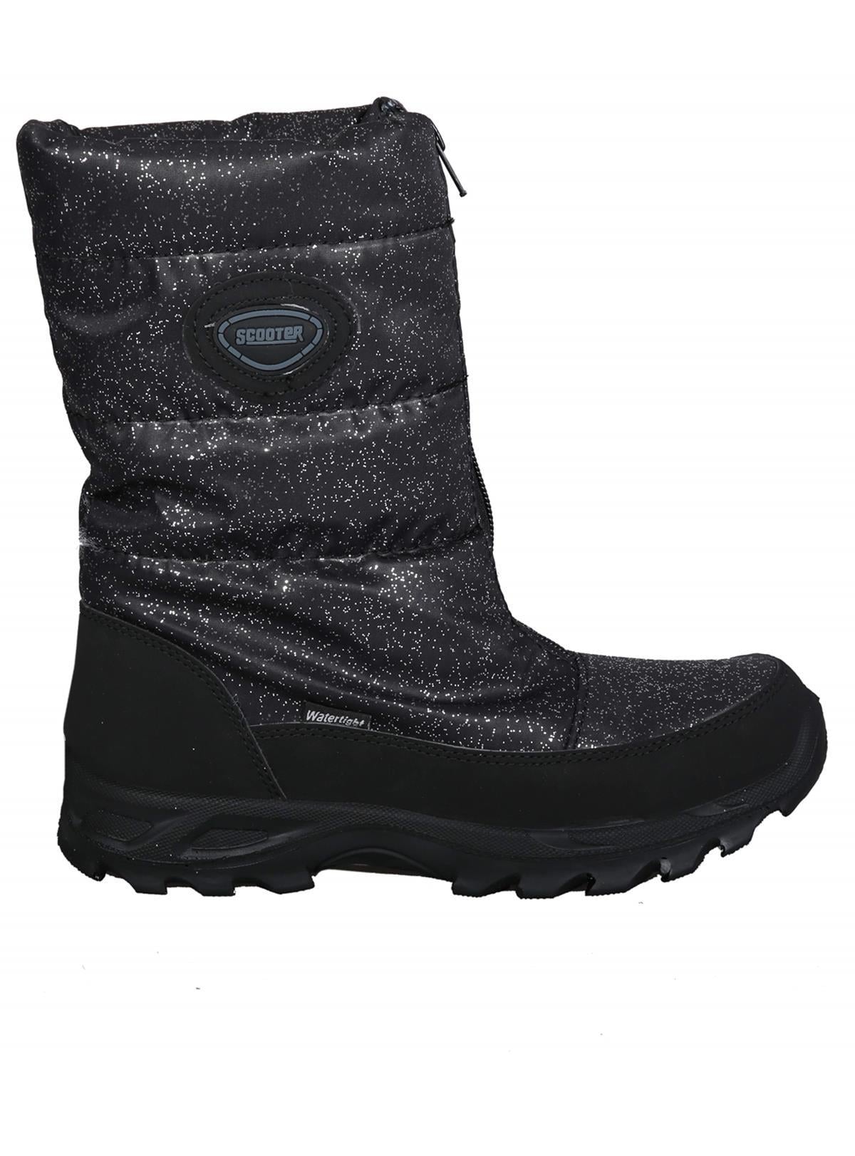 SCOOTER Z5547 Deri Siyah-Gri Unisex Watertight Su Geçirmez Bot