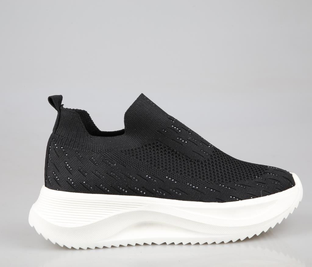Style Star 707 Siyah-Beyaz Kadın Sneakers