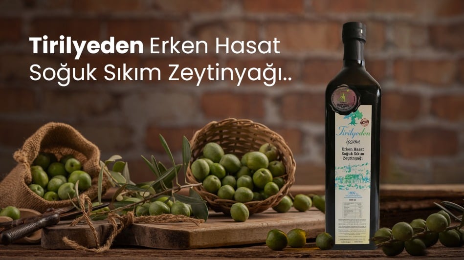 Tirilyeden Erken Hasat Soğuk Sıkım Zeytinyağı..