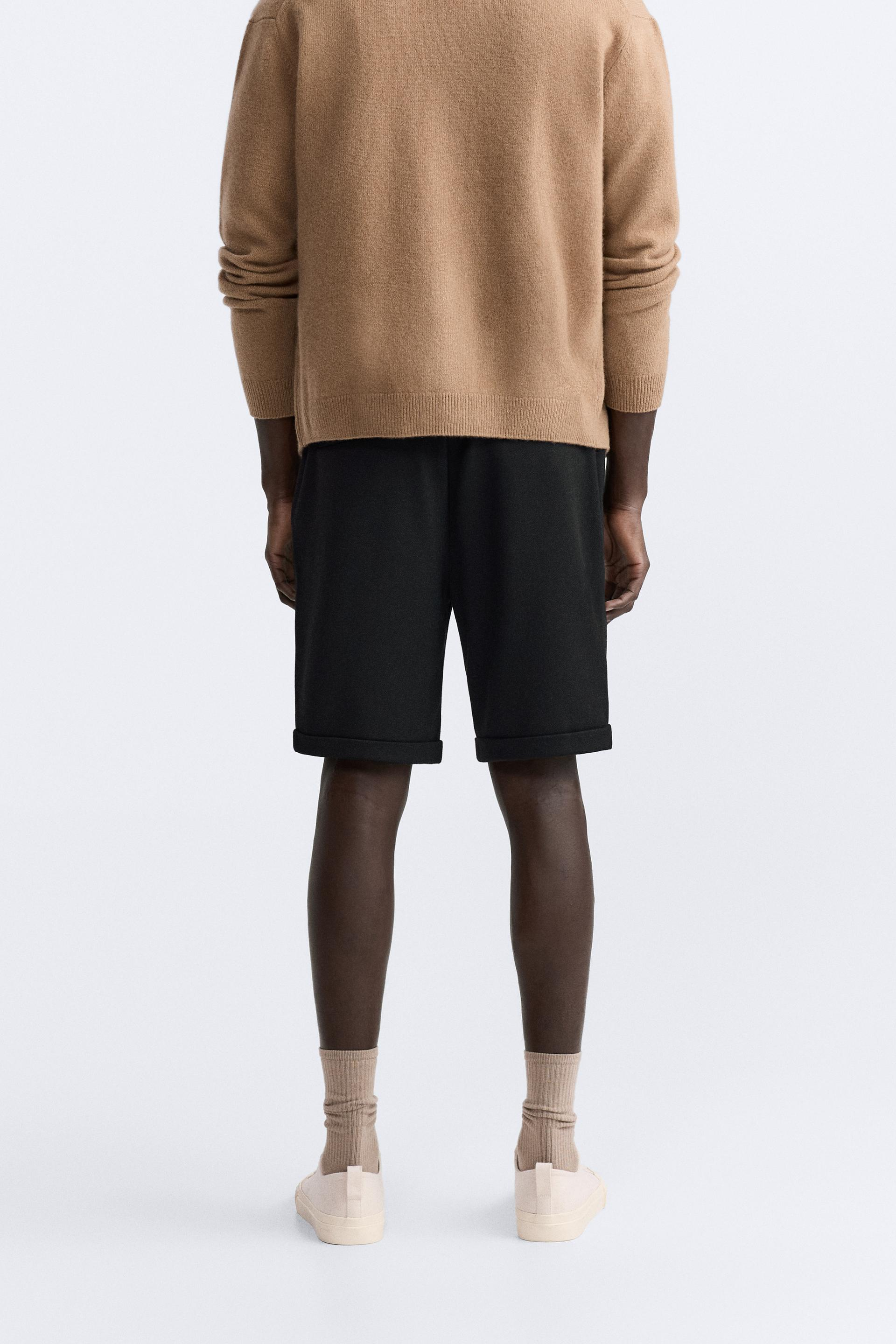 Basic Soft Kumaş İpli Jogger  Şort-Siyah