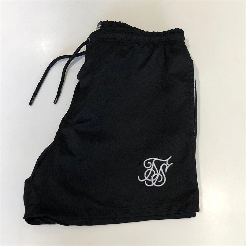 Basic Standart Slim  Deniz Şortu-Siyah