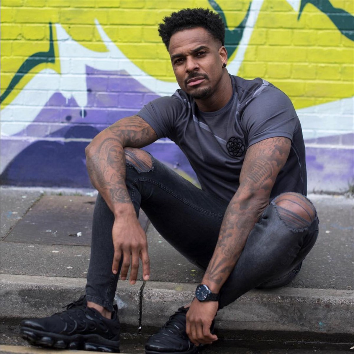 Dijital Baskılı T shirt-Antrasit