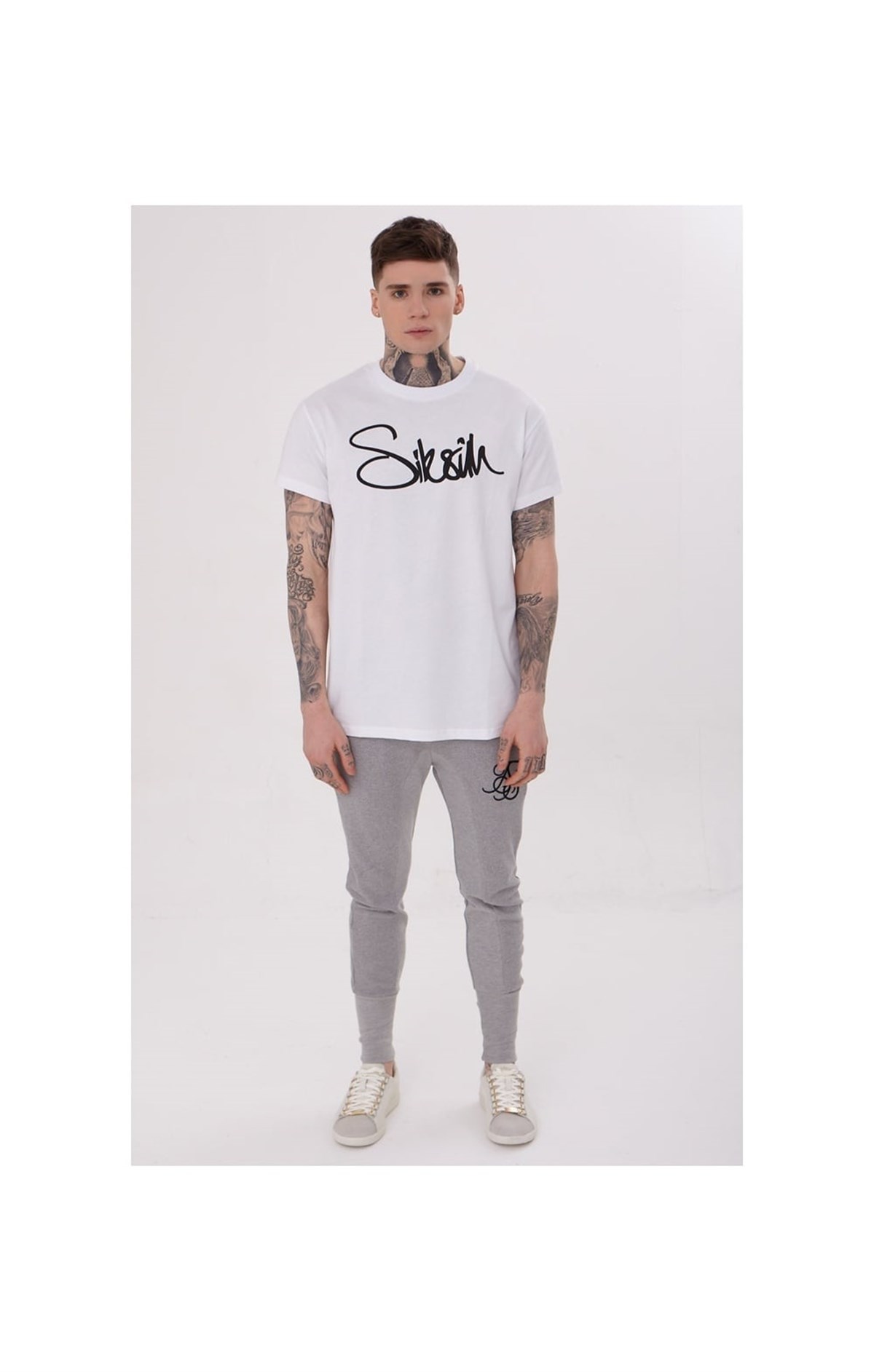 Elyazılı T Shirt-Beyaz