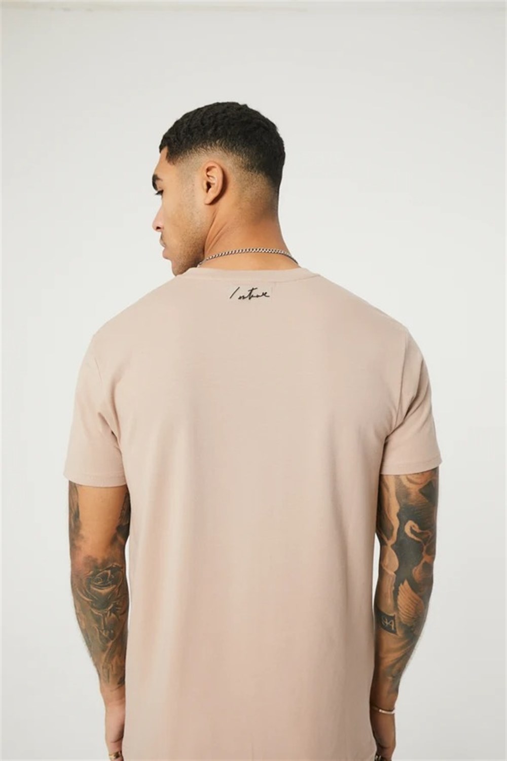 Essantial Slim Fit  T shirt-Bej