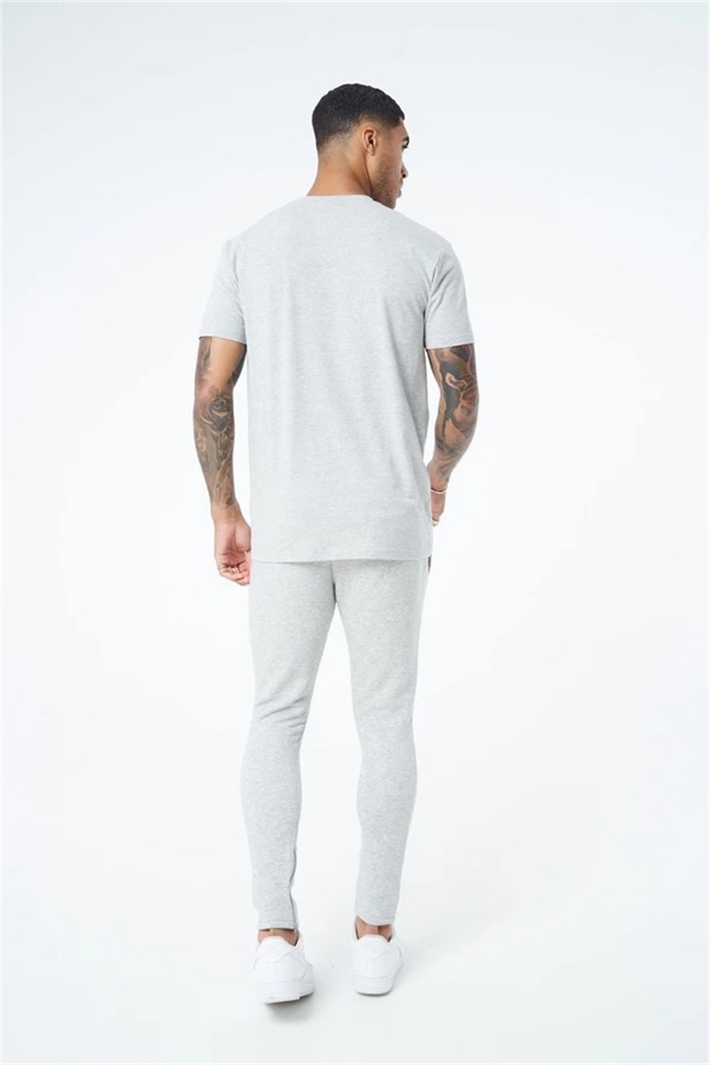 Essantial Slim Fit  T shirt-Gri