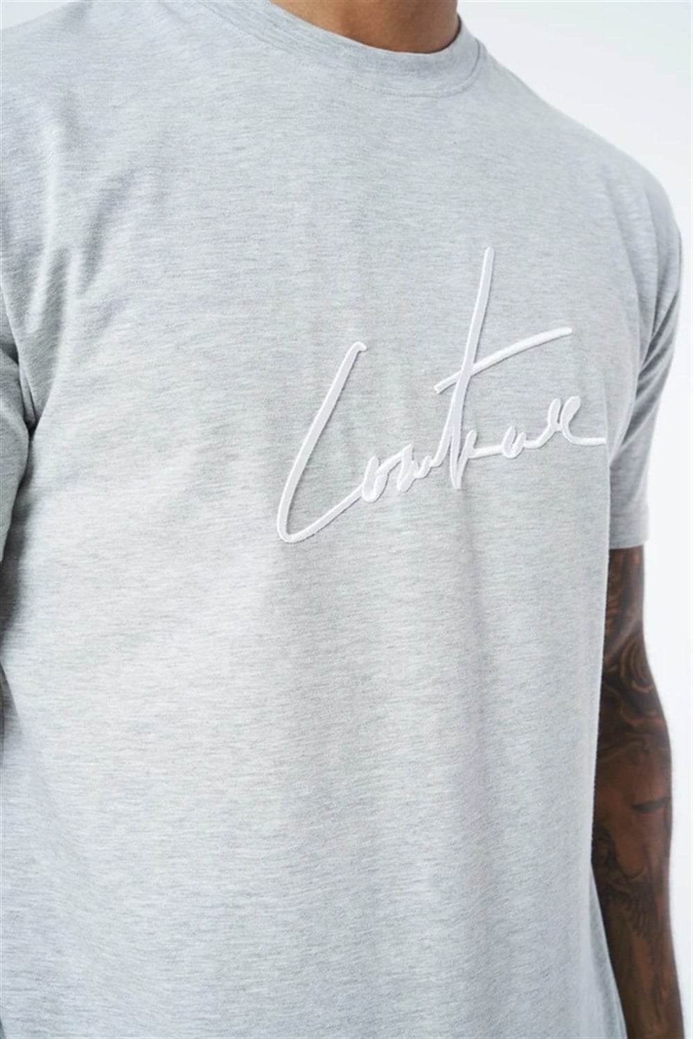 Essantial Slim Fit  T shirt-Gri
