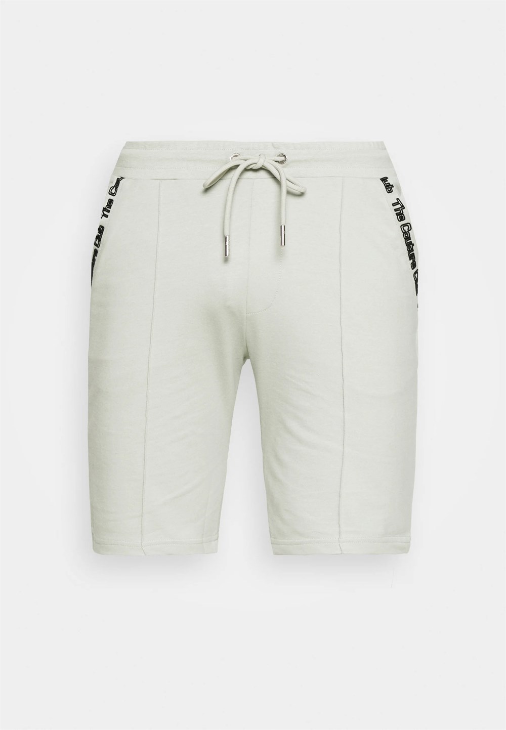 Flock Baskılı  Penye Şort-Yeşil