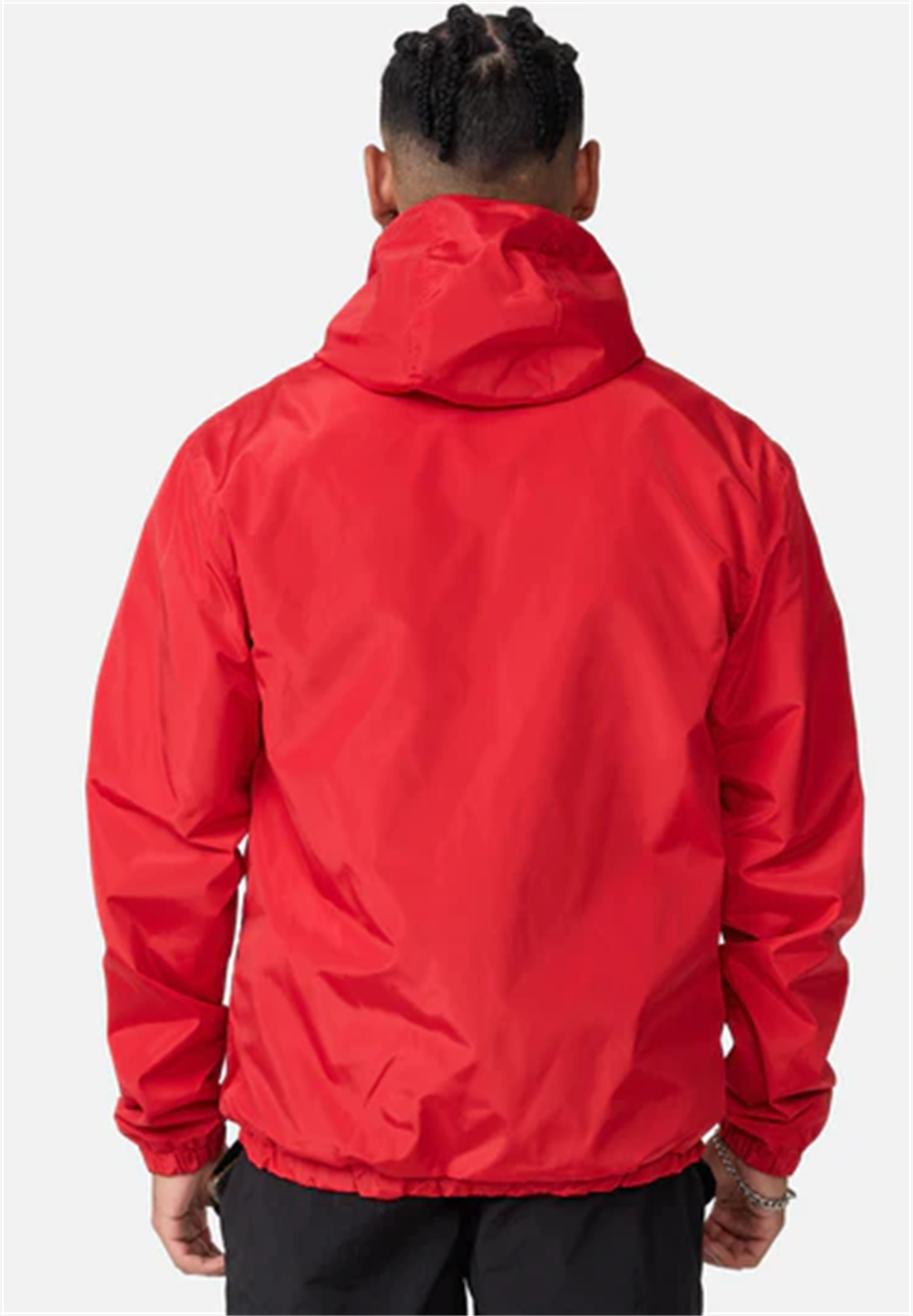 Kapişonlu Yağmurluk-Kırmızı